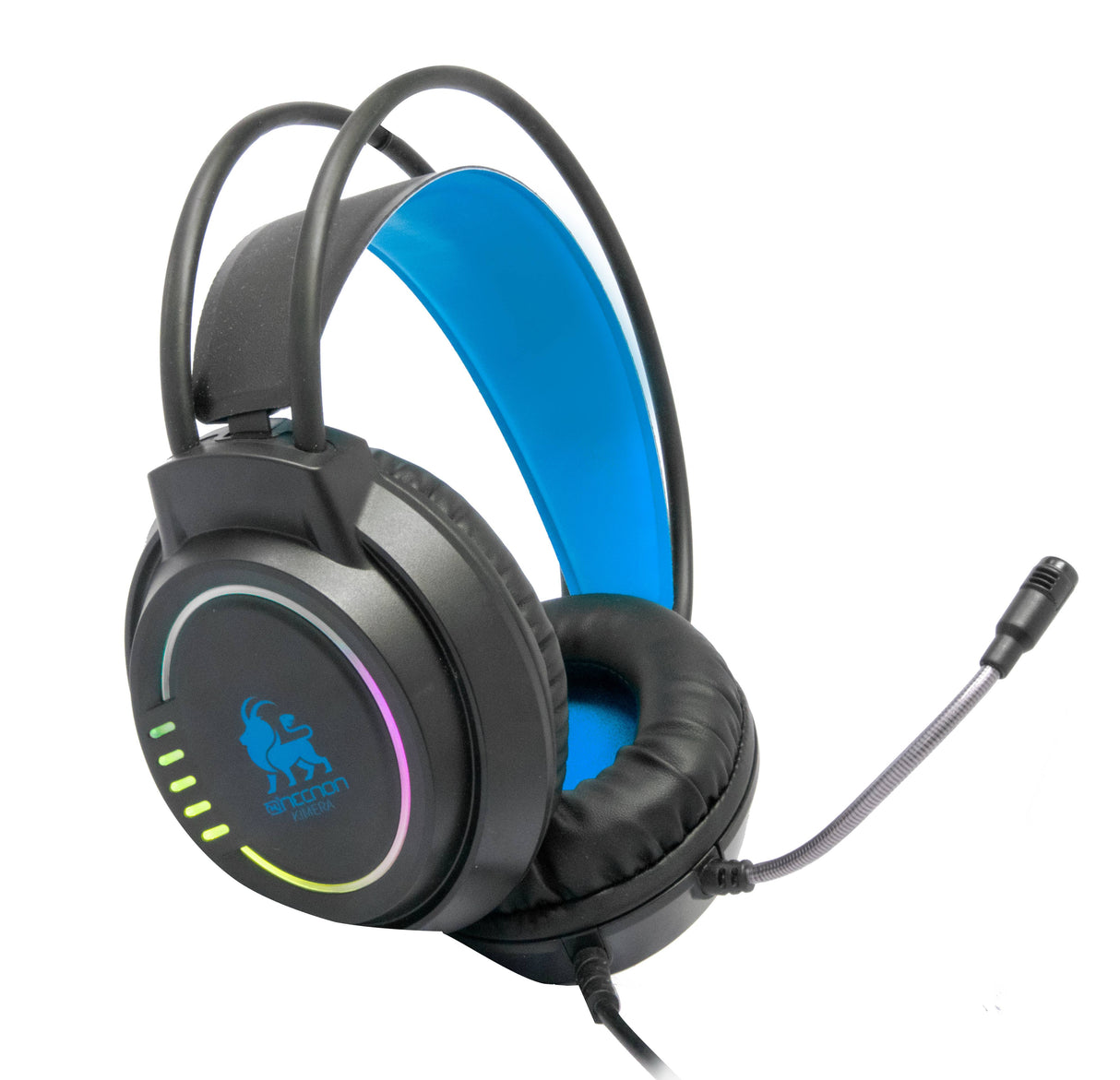 NECNON Audífonos Gaming NBHG-KIMERA, Sonido 7.1, Conexión USB, Micrófono Ajustable