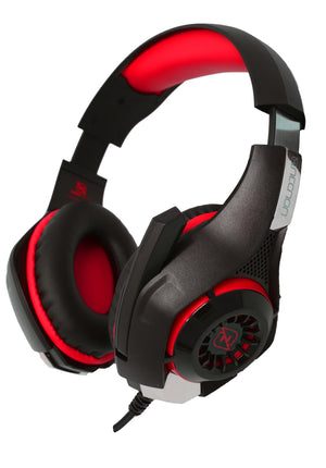 Necnon NBHG-VIPER Auriculares Alámbrico Diadema Juego Negro, Rojo