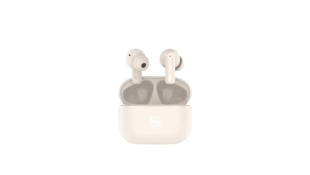 Audífonos NECNON NTWS-103 con Conexión Bluetooth 5.0, Estuche de Carga 400mAh, Micrófono Integrado