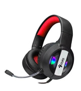 Stylos Headset Gamer Auriculares Alámbrico Diadema Juego Negro, Rojo
