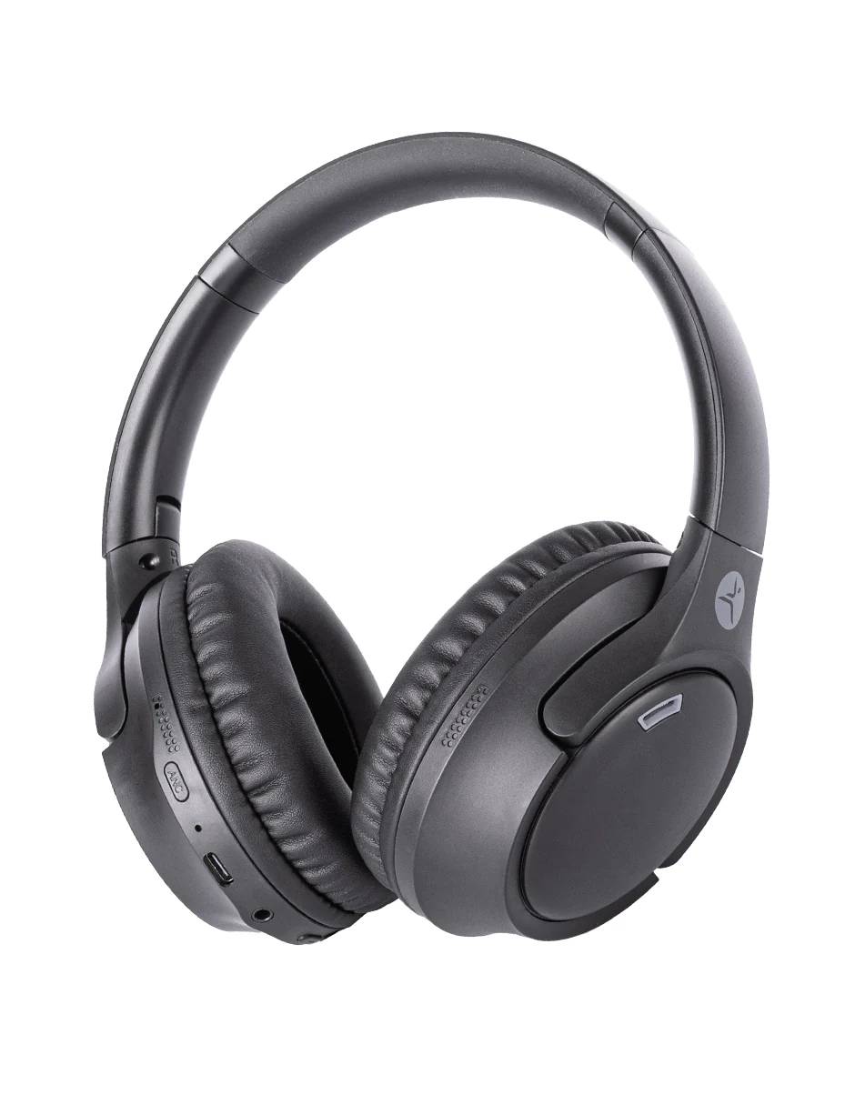 TZDJ02 - DIADEMA TECHZONE CON MICROFONO TZDJ02 BLUETOOTH INALAMBRICO USB-C NEGRO