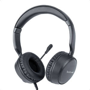 TechZone TZACDII02 audífono y auriculare Auriculares Alámbrico Diadema Llamadas/Música USB tipo A Negro, 20 - 20000 Hz, 145.5 g