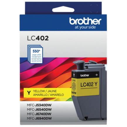 Brother LC402YS Cartucho de Tinta 1 pieza(s) 1 550 páginas Original