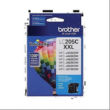 Brother LC-205C Cartucho de Tinta Impresión por inyección de tinta 1 pieza(s) Original Extra (Súper) alto rendimiento