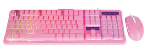 Balam Rush SQUAD KTM330 teclado Ratón incluido Hogar USB Español Rosa