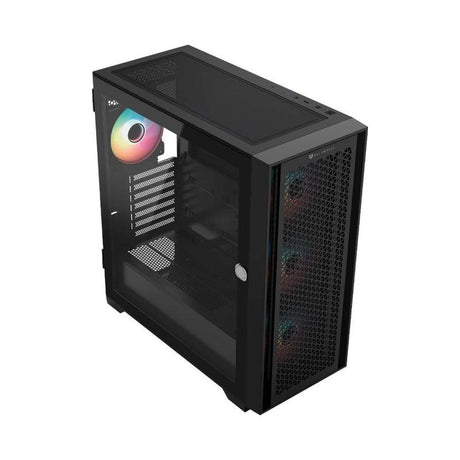 Gabinete Balam Rush Full Torre Carbon 9000 c/USB 3.0/2.0/USB C/4 Vent/Negro, ATX, E-ATX, 360mm CPU