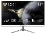 Monitor Gamer BALAM RUSH Plano 27" VA / Titan MTG27Y / FHD / 180Hz / 1ms / F-Sync / G-Sync / Flicker-Free / 1xHDMI 2.1 + 1xDP 1.4 + 1xTipo C Display + 3.5 mm / VESA 100mm / Legend Blanco