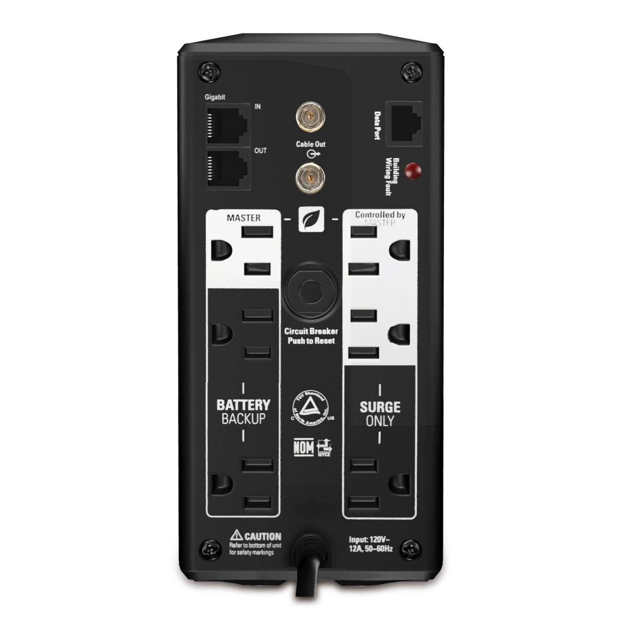 BR700G - APC BR700G sistema de alimentación ininterrumpida (UPS) 0.7 kVA 420 W, 355 J, NEMA 5-15R, Sealed Lead Acid (VRLA)