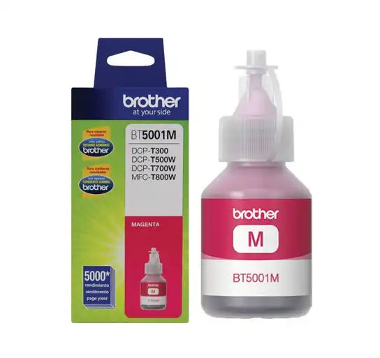 BRT-BT5001M - BOTELLA DE TINTA MAGENTA RENDIMIENTO ULTRA 5,000 PAGINAS P/DCPT300, DCPT500W, DCPT700W, MFCT800W