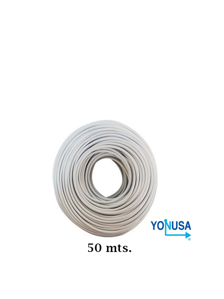 Bobina de Cable para Cerca Eléctrica Yonusa CDA50, 50m, Calibre 22 AWG, 10,000-12,000V