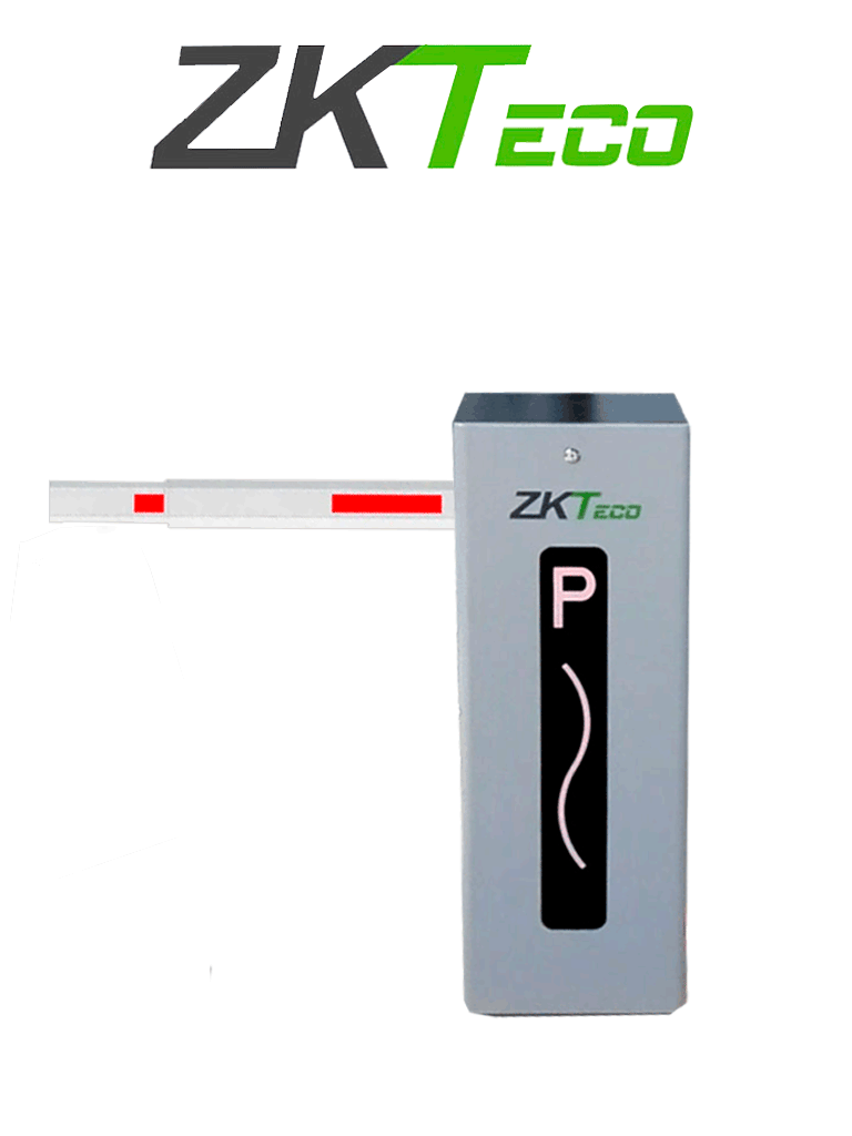 ZKTECO CMP200R Barrera Vehicular 2.6-4.5m, 3 Segundos, Luz LED, 2 Remotos