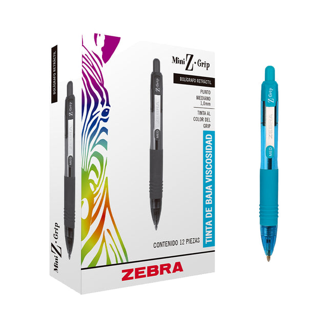 Lapicero Zebra Z-Grip 0.7Mm Color Azul Cobalto - 1692322 FullOffice.com