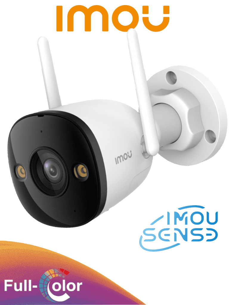 Cámara IP Bullet WiFi IMOU IPC-S3EN-5M0WE 5MP Full Color, Audio Bidireccional, IR 30m, H.265, IP67, MicroSD