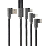 Hune AT-ACC-CA-319-BOS cable USB USB 2.0 1,2 m USB C USB C/Micro USB A/Lightning Verde