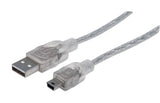 Manhattan Cable para Dispositivos USB Mini-B de Alta Velocidad Cable USB 2.0 USB A Mini-USB B Macho/Macho