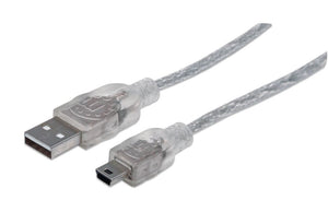 Manhattan Cable para Dispositivos USB Mini-B de Alta Velocidad Cable USB 2.0 USB A Mini-USB B Macho/Macho