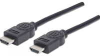 Manhattan Cable HDMI 4K@30 Hz, 1,8 m, compatible con 1080p y la mayoría de usos 4K (compruebe las es