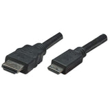 Manhattan Cable HDMI de Alta Velocidad Cable 1,8 m HDMI tipo A (Estándar) HDMI Type C (Mini) Macho