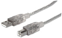Manhattan Cable para Dispositivos USB B de Alta Velocidad Cable USB 2.0 USB A USB B Macho/Macho