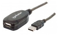 Manhattan Cable de Extensión Activa USB de Alta Velocidad Cable USB 2.0 USB A USB A Macho/Hembra
