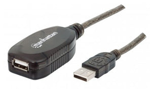 Manhattan Cable de Extensión Activa USB de Alta Velocidad Cable USB 2.0 USB A USB A Macho/Hembra