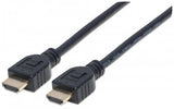 Manhattan Cable HDMI de alta velocidad con Ethernet, para pared Cable 1 m HDMI tipo A (Estándar) HDMI tipo A (Estándar) Macho