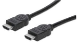 Manhattan Cable HDMI 4K@30 Hz, 1 m, compatible con 1080p y la mayoría de usos 4K (compruebe las especificaciones 4k de s