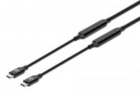 Manhattan Cable USB-C a USB-C activo, 3 m, macho a macho, 10 Gbps (USB 3.2 Gen 2 / USB 3.1), 3 A (ca