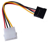 BRobotix 102242 cable de SATA 0,15 m SATA de 15 pines Molex (4-pin) Negro, Rojo, Amarillo