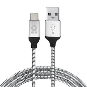 BRobotix 180501 cable USB USB 2.0 1 m USB C USB A 0,48 Gbit/s Acero inoxidable