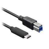BRobotix 170302 cable USB USB 3.2 Gen 1 (3.1 Gen 1) 1 m USB B USB C Negro