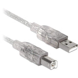 BRobotix 102366 cable USB USB 1.1 4,5 m USB A USB B Translúcido