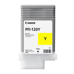 Canon PFI-120Y cartucho de tinta 1 pieza(s) Original Amarillo, Tinta a base de pigmentos, 130 ml, Un solo paquete