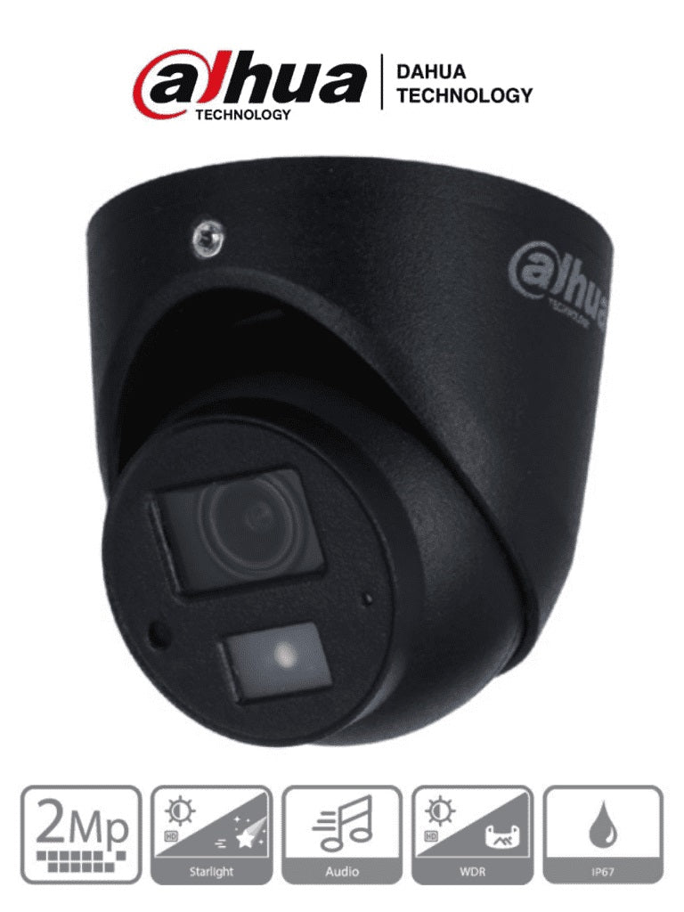 Mini Domo Dahua Technology DH-HAC-HDW1231GN-A-0280B, 2.8mm Lens, 1080p Resolution, 30m IR Distance