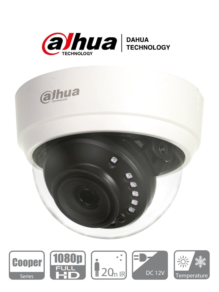 Dahua Technology Cámara Domo HAC-D1A21N-0280B, 1080P, IP66, PoE