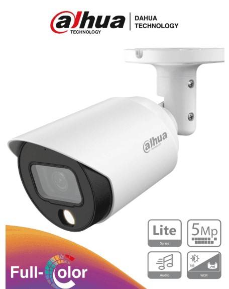 Camara Bala Analogica Dahua Technology DH-HAC-HFW1509TN-A-LED-0360B, 5MP, 36 LEDs IR, 60 Metros Alcance