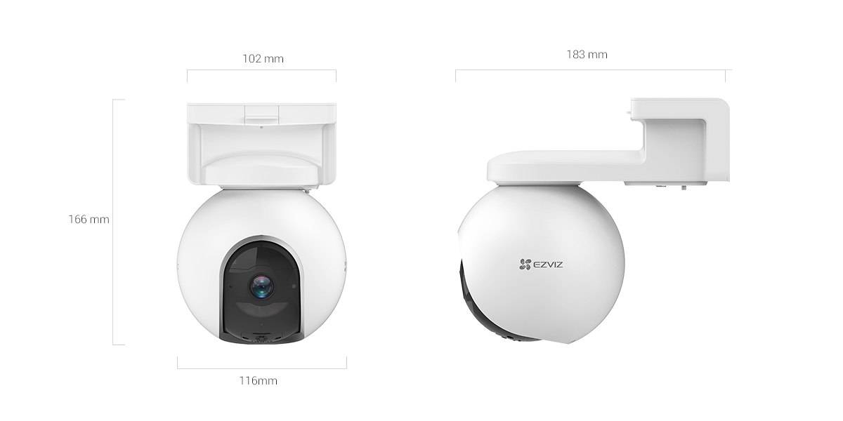 Cámara WiFi EZVIZ EB8-4G, 1080p, 4G LTE, Visión Nocturna, Exterior, IP67