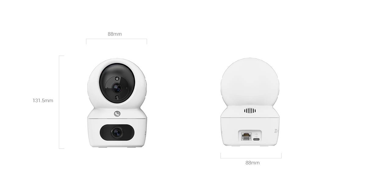 Cámara WiFi Ezviz H7C Dual 2K, Visión Nocturna 30m, Audio Bidireccional