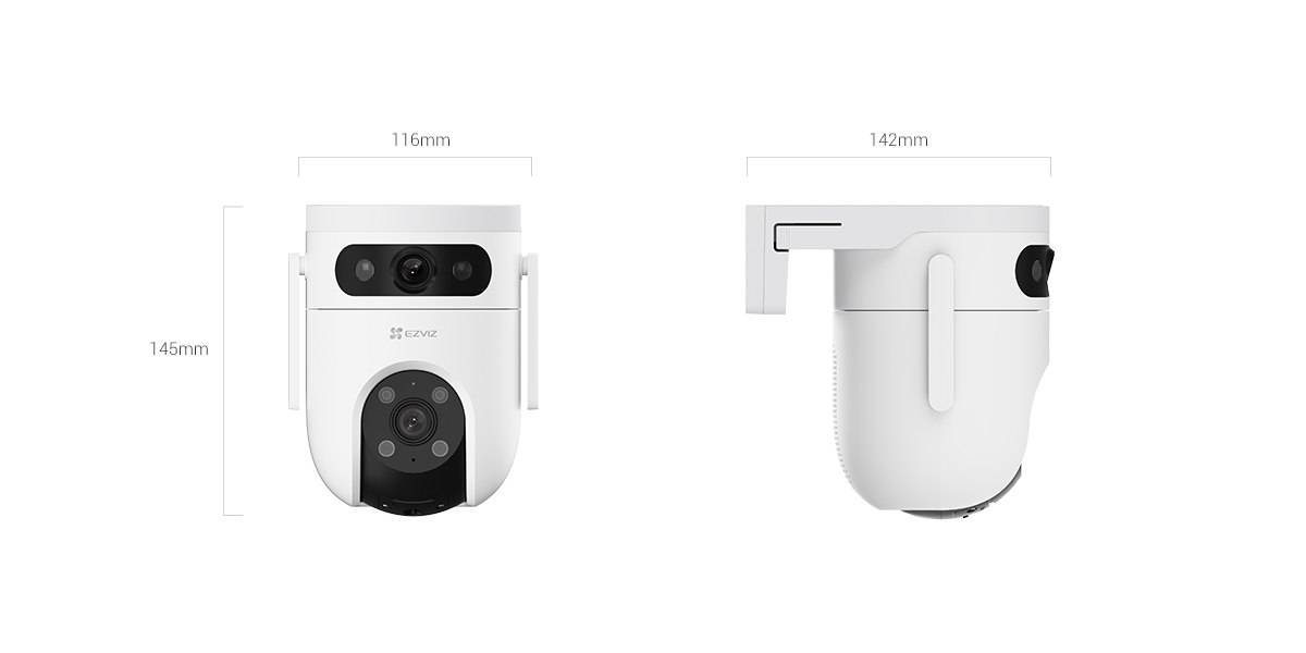 EZVIZ Cámara Wifi H9C DUAL 2K, 2MP, Visión Nocturna, Detección de Movimiento