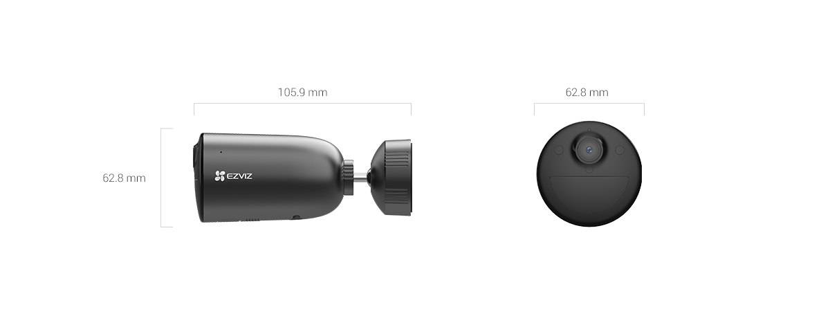 Cámara WiFi EZVIZ EB3, 1080p, Visión Nocturna, IP66 para Exteriores