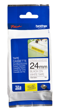 Brother TZE-S251 cinta para impresora de etiquetas Negro sobre blanco TZ