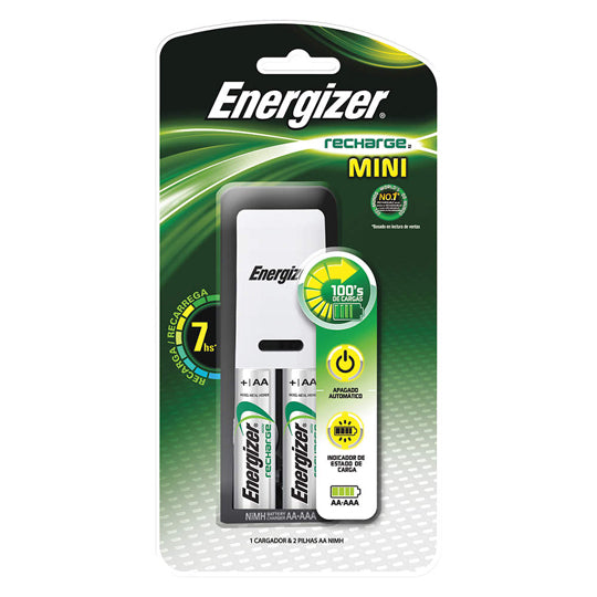 Energizer Cargador De Pilas CARENERCH2PC2, 2 Pilas AA, Compatible AA/AAA