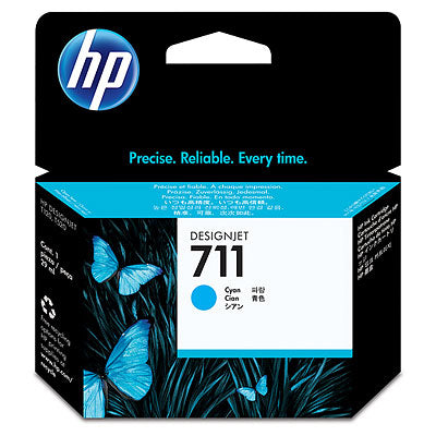 Tinta HP 711, 80 ml, Cian, Original