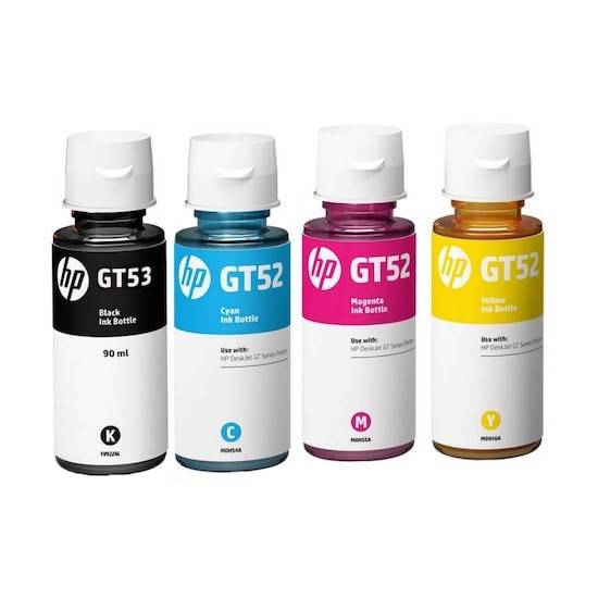 Tinta HP GT52/GT53, 70ml, Compatible con Impresoras HP DeskJet GT 5820/5810