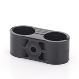 CB-114 - Syscom Towers Sujetador Plástico para Cable Coaxial / 2 Cables / 1-1/4" Nominal CB-114