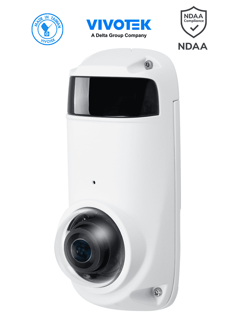 VIVOTEK Cámara IP CC9381-HV-V2 5 MP, Visión 180º, IP66, WDR Pro, ONVIF