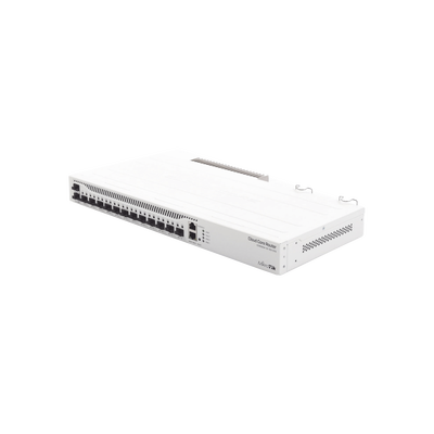 CCR2004-1G-12S+2XS, Ruteador CPU Quad 1700Mhz, RAM 4G, 1xGigaEth, 12x10G SFP+, 2x25G SFP28, RouterOS L6