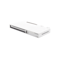 CCR2004-1G-12S+2XS, Ruteador CPU Quad 1700Mhz, RAM 4G, 1xGigaEth, 12x10G SFP+, 2x25G SFP28, RouterOS L6