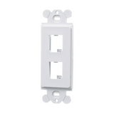 CFG2WH - Marco de Módulo Dúplex / 2 Espacios Mini-Com / Para Placas GFCI Estándar / Color Blanco
