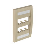 CFPE6EIY - Panduit Placa de Pared Vertical / 6 Puertos Mini-Com / ABS CFPE6EIY
